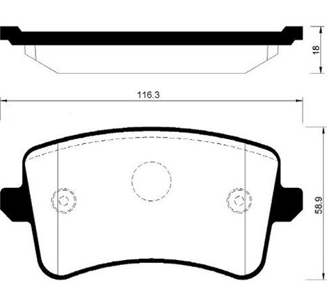 Placute de Frana - tuning. rear. road approval. Yes. AUDI A4 ALLROAD B8. A4 B8. A5. Q5 1.8-3.2 06.07-05.17 - Brembo-P 85 099X