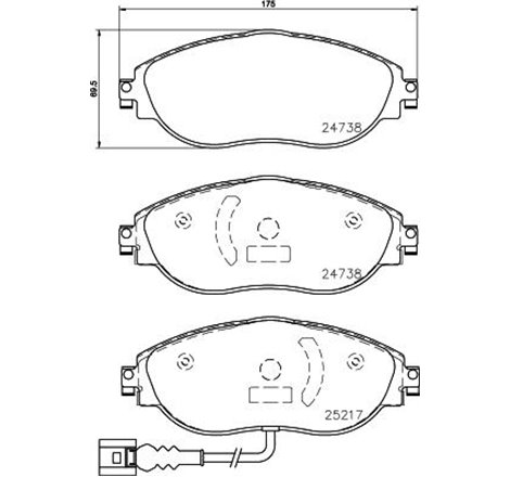 Placute de Frana - tuning. front. road approval. Yes. SEAT ALHAMBRA. VW ARTEON. CC B7. GOLF VII. PASSAT B6. PASSAT B7. PASSAT B7