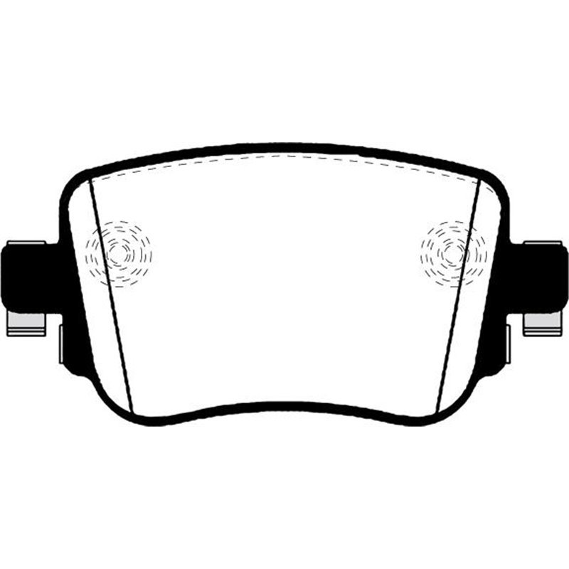 Set placute frana Spate AUDI A1. A1 ALLSTREET. A1 CITY CARVER. Q3. SEAT ALHAMBRA. LEON. LEON SC. LEON ST. SKODA OCTAVIA III. OCT