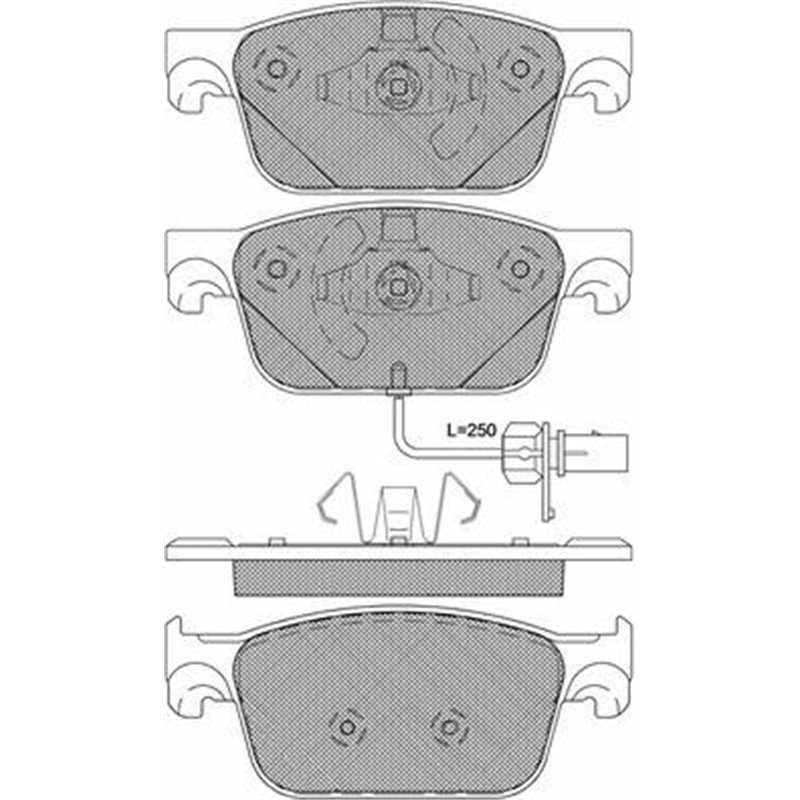 Placute de Frana - tuning. front. road approval. Yes. AUDI A4 ALLROAD B9. A4 B9. A5 1.4-3.0DH 05.15- - Brembo-P 85 153X