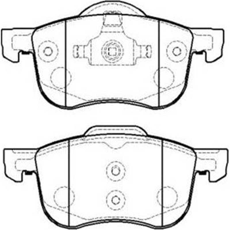 Set placute frana Fata VOLVO S60 I. S80 I. V70 II. XC70 I 2.0-3.0 11.97-04.10 - Brembo-P 86 016