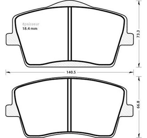 Set placute frana Fata VOLVO XC40 1.5-Electric 10.17- - Brembo-P 86 031