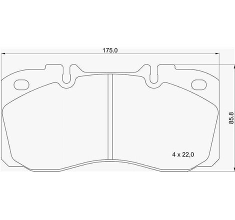 Set Placute de Frana fata without additions. IVECO DAILY IV. DAILY V. DAILY VI. EUROCARGO I-III. EUROFIRE II. MAGIRUS. RVI D. IR
