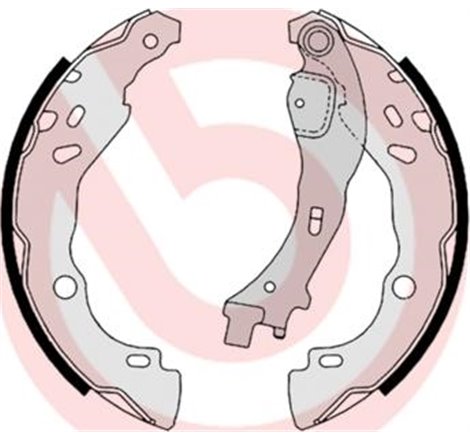 Sabot frana CITROEN C2. C2 ENTERPRISE. C3 I. C3 II. C3 PLURIEL. LANCIA YPSILON. PEUGEOT 1007 1.1-1.6D 02.02- - Brembo-S 23 523