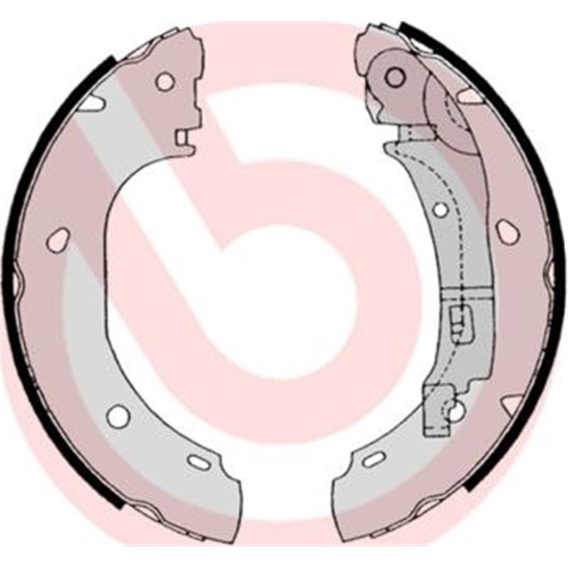Sabot frana CITROEN JUMPER I. FIAT DUCATO. PEUGEOT BOXER 1.9D-3.0D 02.94- - Brembo-S 23 525