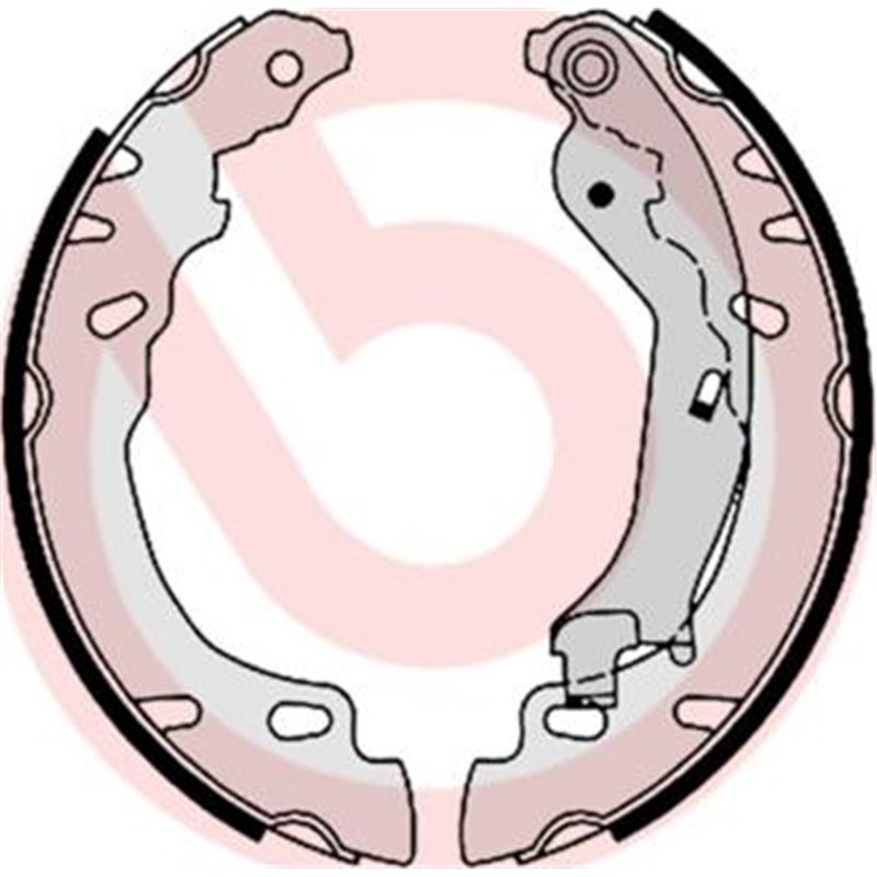 Sabot frana FIAT 500. 500 C. 500L. PANDA. PANDA-HATCHBACK. FORD KA 0.9-Electric 09.03- - Brembo-S 23 529