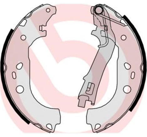 Sabot frana CITROEN NEMO. NEMO-MINIVAN. FIAT FIORINO. FIORINO-MINIVAN. QUBO. PEUGEOT BIPPER. BIPPER TEPEE 1.3D-Electric 11.07- -