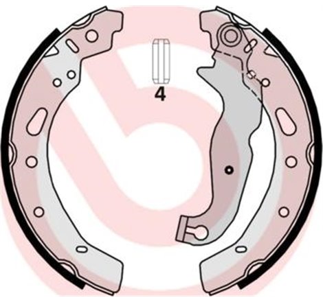 Sabot frana FORD FIESTA VI. MAZDA 2 1.0-1.6D 07.07- - Brembo-S 24 540