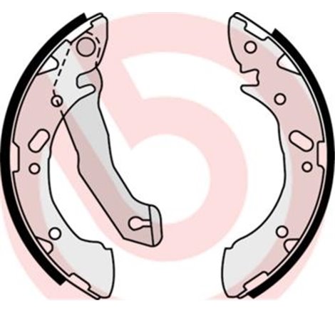 Sabot frana HYUNDAI ACCENT. ACCENT I. PONY. PONY-EXCEL 1.3-1.5 10.89-01.00 - Brembo-S 30 503