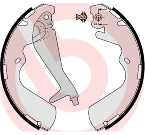 Sabot frana HYUNDAI GALLOPER II. H-1. H-1-STAREX. H-1 CARGO. H-1 TRAVEL. PORTER. TERRACAN 2.4-3.5 06.97- - Brembo-S 30 514