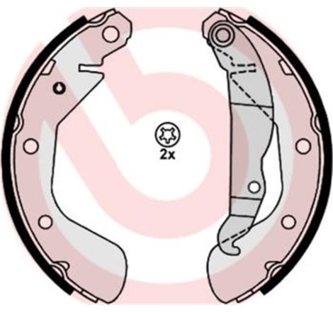 Sabot frana OPEL CORSA C. CORSA C-HATCHBACK 1.0-1.7D 09.00-12.12 - Brembo-S 59 514