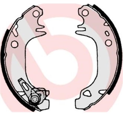 Sabot frana CITROEN AX. SAXO. PEUGEOT 106 I. 106 II. 106 II-HATCHBACK. 205 I. 205 II 1.0-Electric 02.83-07.04 - Brembo-S 61 513
