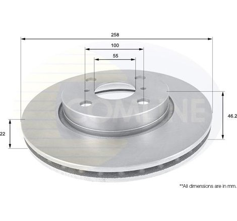 Disc frana - Comline-ADC01133V