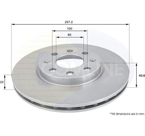 Disc frana - Comline-ADC1138V