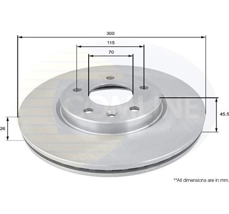 Disc frana - Comline-ADC1153V