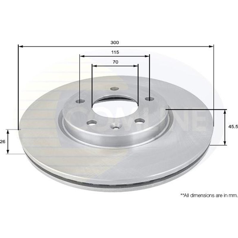 Disc frana - Comline-ADC1153V