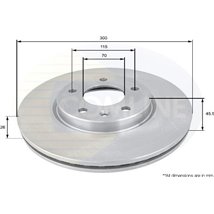 Disc frana - Comline-ADC1153V