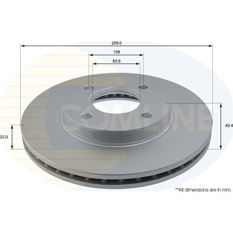 Disc frana - Comline-ADC1206V