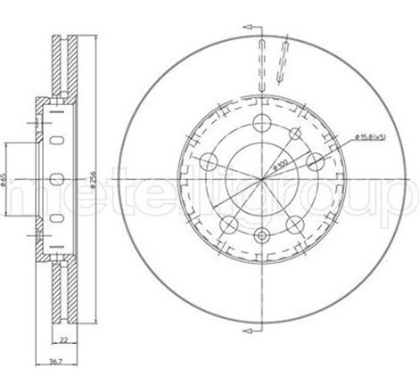 Disc frana - Comline-ADC1407V