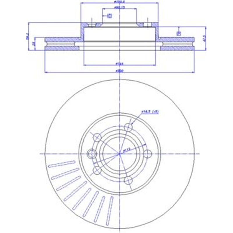 Disc frana - Comline-ADC1430V