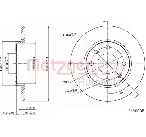 Disc frana - Comline-ADC1508