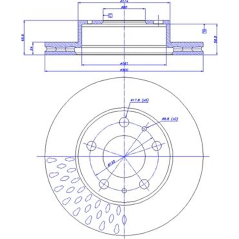 Disc frana - Comline-ADC1536V