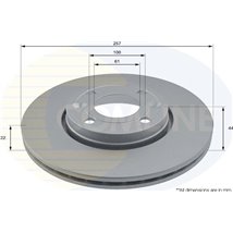Disc frana - Comline-ADC1597V