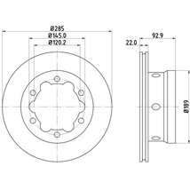 Disc frana - Comline-ADC1614V