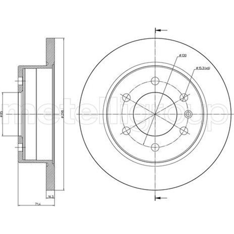 Disc frana - Comline-ADC1639