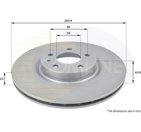 Disc frana - Comline-ADC1805V