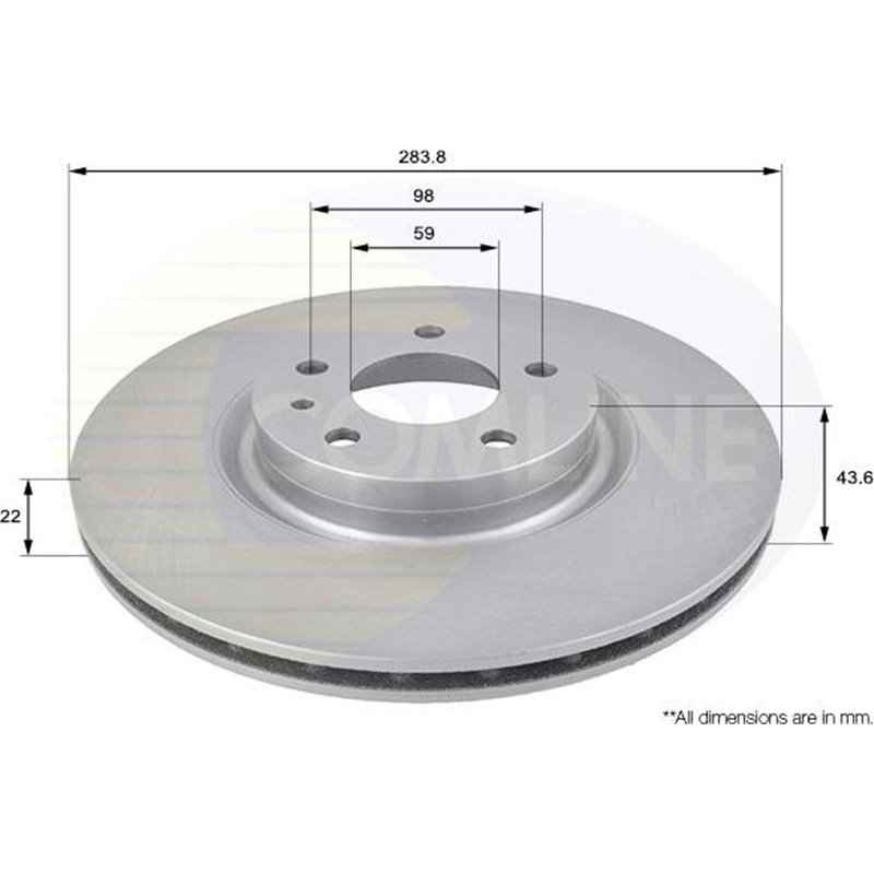Disc frana - Comline-ADC1805V