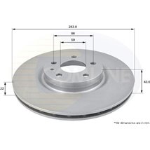 Disc frana - Comline-ADC1805V