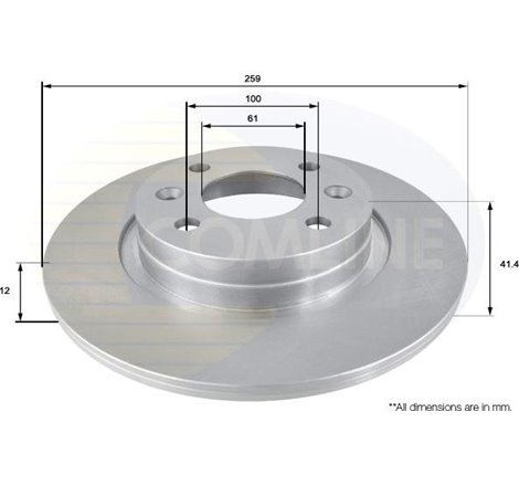 Disc frana - Comline-ADC2709