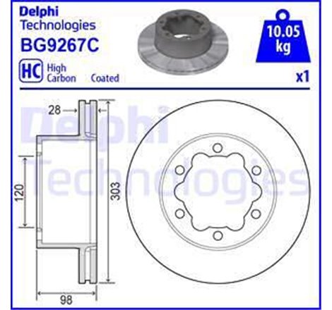 Disc frana - Comline-ADC2921V