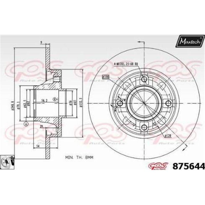 Disc frana - Comline-ADC3002