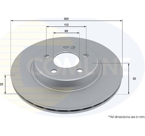 Disc frana - Comline-ADC4075V