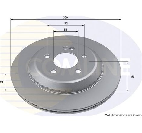 Disc frana - Comline-ADC4088V
