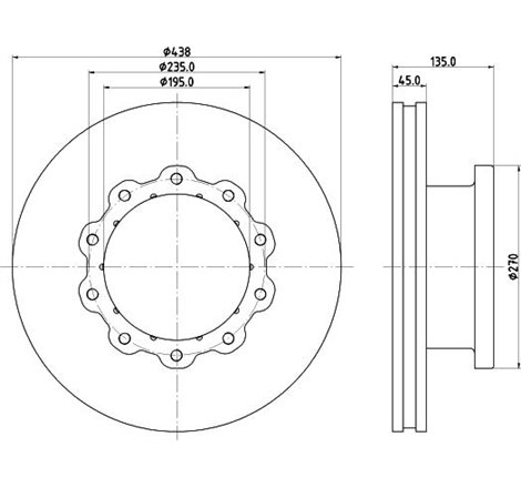 Disc frana - Comline-ADC9133V