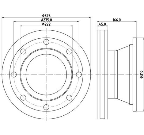 Disc frana - Comline-ADC9162V