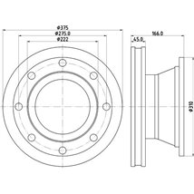 Disc frana - Comline-ADC9162V