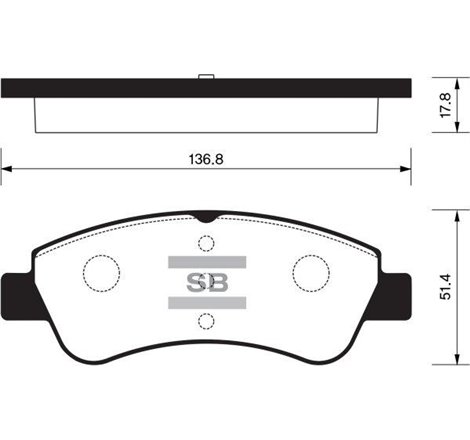Set placute frana,frana disc - Comline-CBP01033