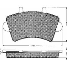 Set placute frana,frana disc - Comline-CBP01035
