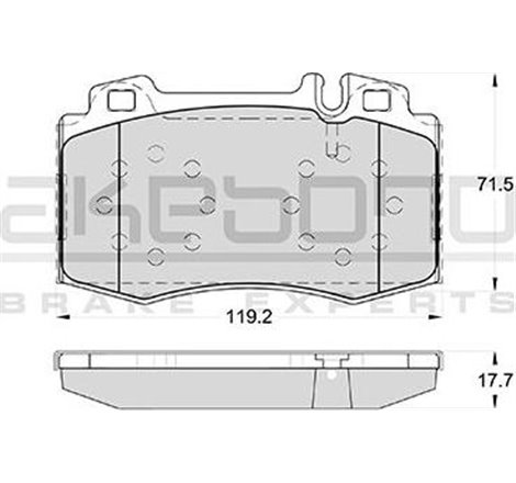 Set placute frana,frana disc - Comline-CBP01117