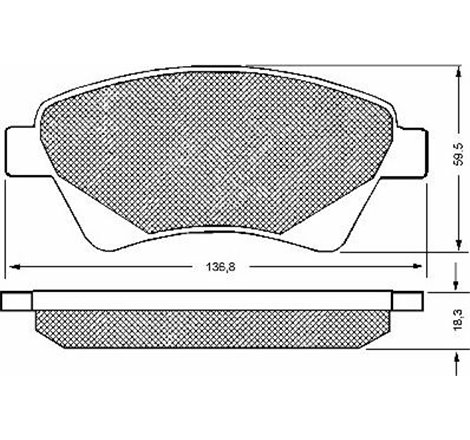 Set placute frana,frana disc - Comline-CBP01160