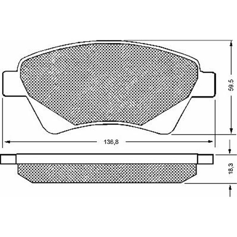 Set placute frana,frana disc - Comline-CBP01160
