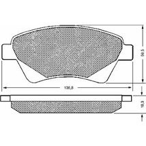 Set placute frana,frana disc - Comline-CBP01160
