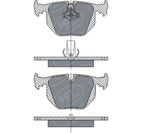 Set placute frana,frana disc - Comline-CBP01547