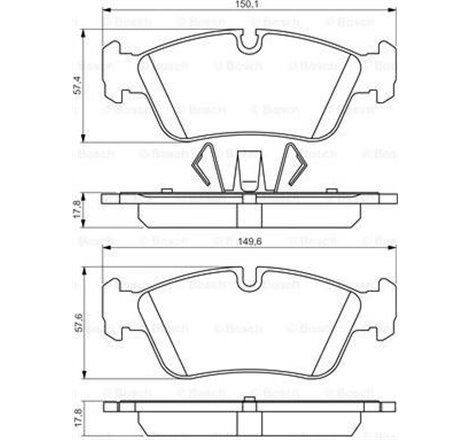 Set placute frana,frana disc - Comline-CBP01590