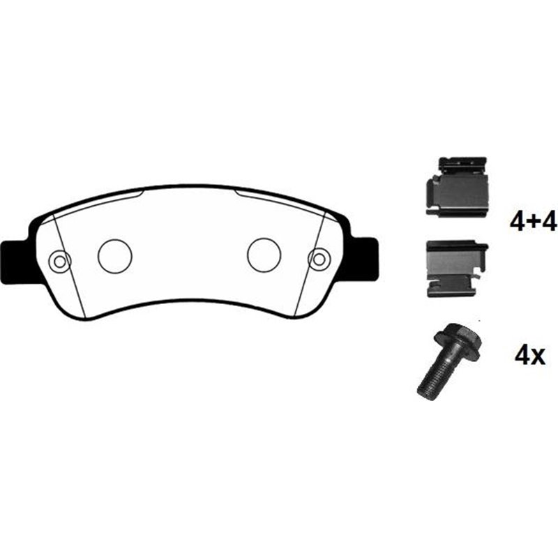 Set placute frana,frana disc - Comline-CBP01604