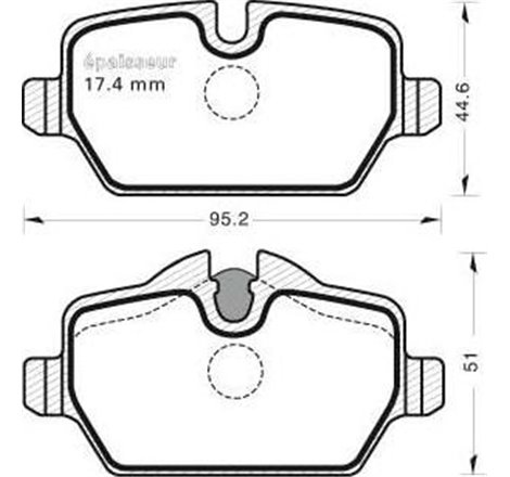 Set placute frana,frana disc - Comline-CBP01710
